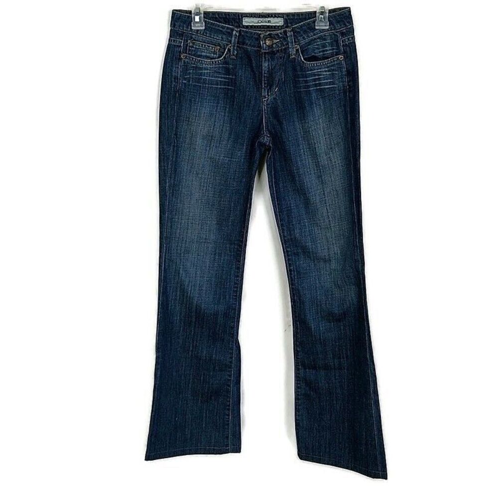 Joes Womens sz 27 Jeans Bootcut Dark Wash Faded Denim
